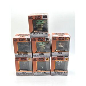 Funko Star Wars The Mandalorian Mini Figures Grogu Kuiil Greef‎ Karga